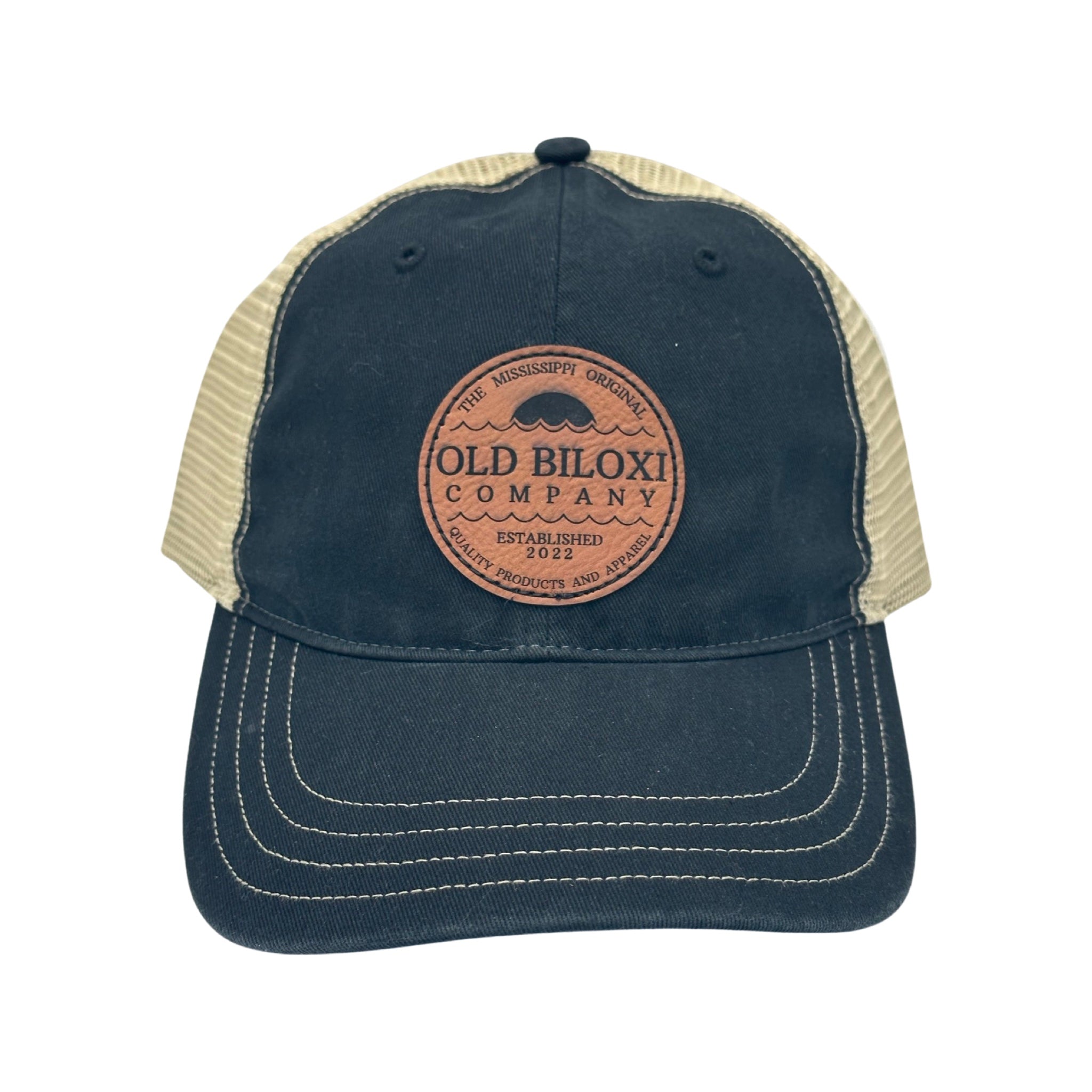 OBC Leather Patch Cap